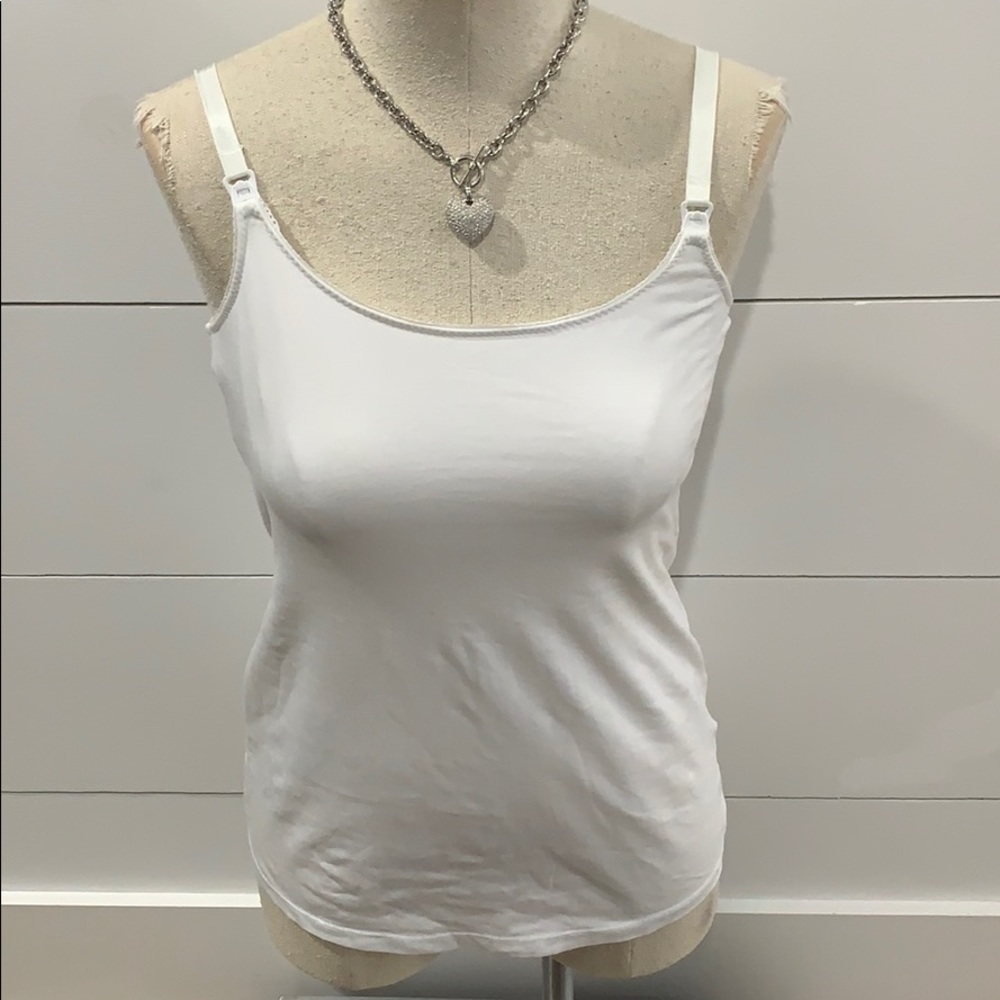Cute white Bra top tank .